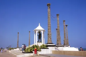 Category Historic Photos EN Prints: Mahatma Gandhi square, pondicherry Union territory, india