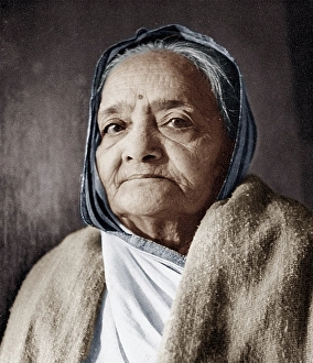 Mahatma gandhi wife, kasturba gandhi, india, asia, 1940