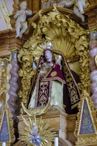 Main altar with picture of grace