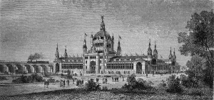 Main building of the General German exhibition of Hygiene and Rescue in Berlin