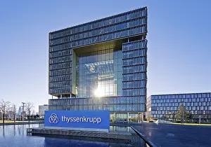 The main building Q1 of the corporate headquarters of ThyssenKrupp