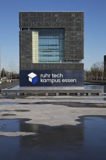 The main building Q1 of ThyssenKrupp's corporate headquarters on the Ruhr Tech Kampus Essen