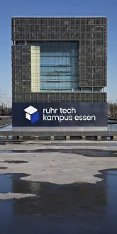The main building Q1 of ThyssenKrupp's corporate headquarters on the Ruhr Tech Kampus Essen
