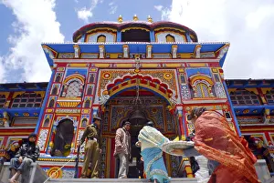 Main entrance of Badrinath temple at Badrinath