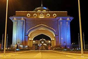 Main entrance of the Emirates Palace luxury hotel