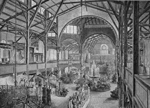 Main hall of the industry exhibition building in Chemnitz