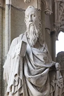 Main portal, St Paul's figure on the free pillar