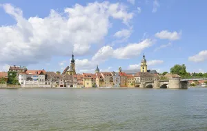 Main river with the Catholic parish church of St