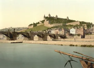 Main River and Fortress in Wuerzburg