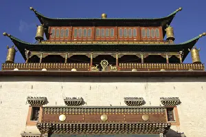 Main Tempel Magjid Janraisig Sum Gandan Monastery Ulaan-Baatar Mongolia<br> Main Tempel Magjid Janraisig S