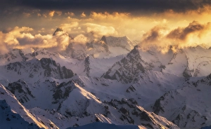 Category Mountain Landscapes Prints: Majestc Caucasus mountains looking from mt