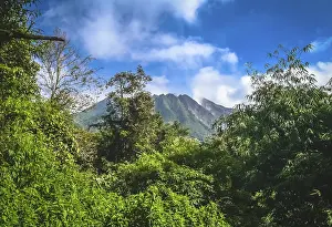 Majestic Gunung Sibayak volcano in Sumatra in Indonesia