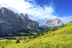 Majestic peaks and lush meadows create a stunning panorama in the heart of the italian dolomites