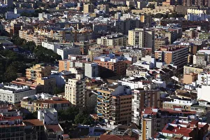 Malaga, view from Castillo de Gibralfaro over part of the city