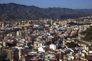 Malaga, view from Castillo de Gibralfaro over part of the city