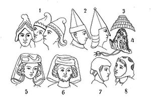 Male headgear from the 9th to 13th centuries