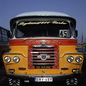 Malta, public transport, vintage bus, Europe