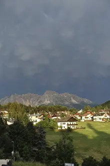 Mammatus clouds over Deutschnofen and Latemar