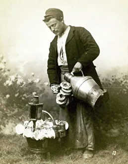 A man selling salapi, salep, sahlep