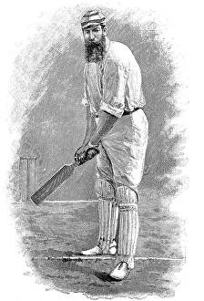 Man at the stroke, English cricket player