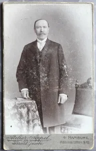 Man, teacher, visit format, Carte de Visite