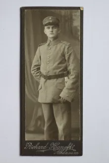 Man in uniform c. 1890, visiting format