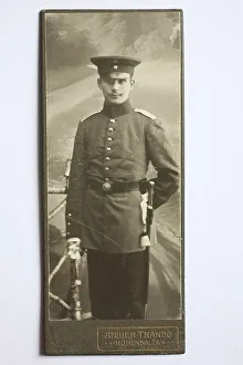 Man in uniform c. 1890, visiting format