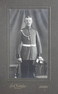 Man in uniform c. 1890, visiting format