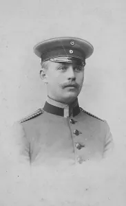 Man in uniform with cap, 1890, Berlin
