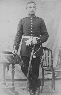 Man in uniform with sabre, 1890