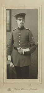 Man with uniform, visit format