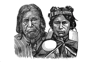 Man and woman from the Araucanian tribe