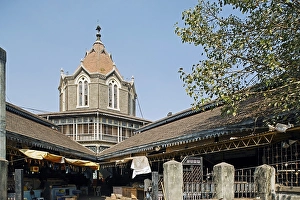 Mandai Jyotiba Phule Market in 1900, Pune, Maharashtra, India, Asia