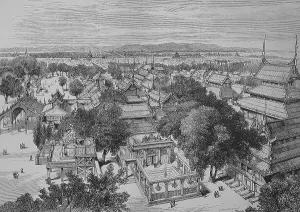 Mandalay in Burma, the western part