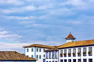 Framed Print : Mansions and architecture of the historic city of Diamantina in Minas Gerais