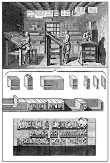Manual typesetting, 18th century