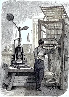 Manufacture of silk fabrics, Piquage, c
