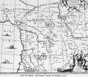 Map, 17th century, Mediterranean
