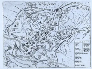 A map of the ancient city of Rome