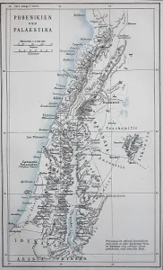 Map of ancient Phoenicia and Palestine