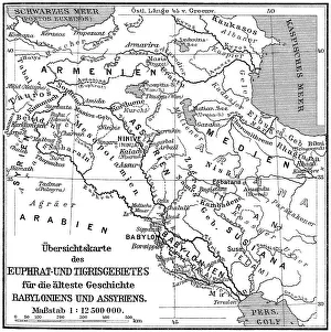 Map of the Assyrian Empire