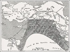 Map of the Babylonian Empire, cradle of civilization