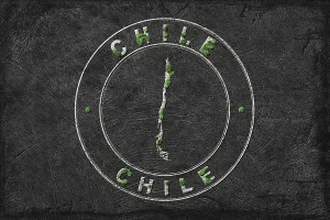 Map of Chile Reforestation Green Agenda