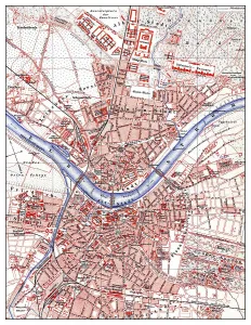 Map of Dresden, Germany, Europe