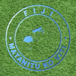 Map of Fiji, Forest with Water Map, CO2 Reduction