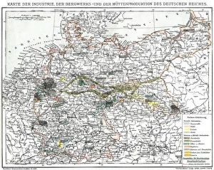 Map of industry, German Empire