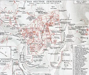 Map of Jerusalem in 1888, Historic