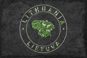 Map of Lithuania Reforestation Green Agenda