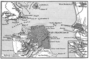 Map of San Francisco, historic image