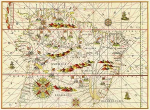 Map of South America by Juan Martinez